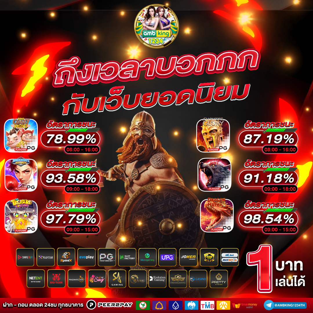 เว็บพนันออนไลน์ ฝากถอน ไม่มี ขั้น ต่ํา - แบนเนอร์โปรโมชั่น